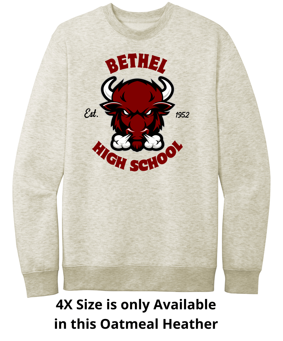 Bethel Bison Crewneck in Classic Cream Color